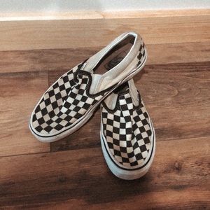 checkered slip on vans